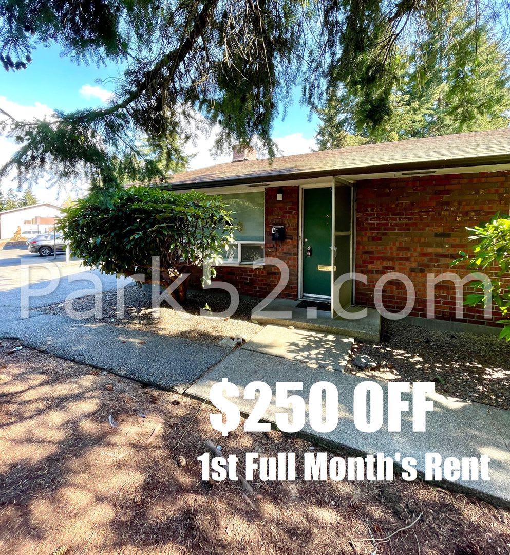 $250 Off 1st Full Month! Fircrest Area 2 Bedroom