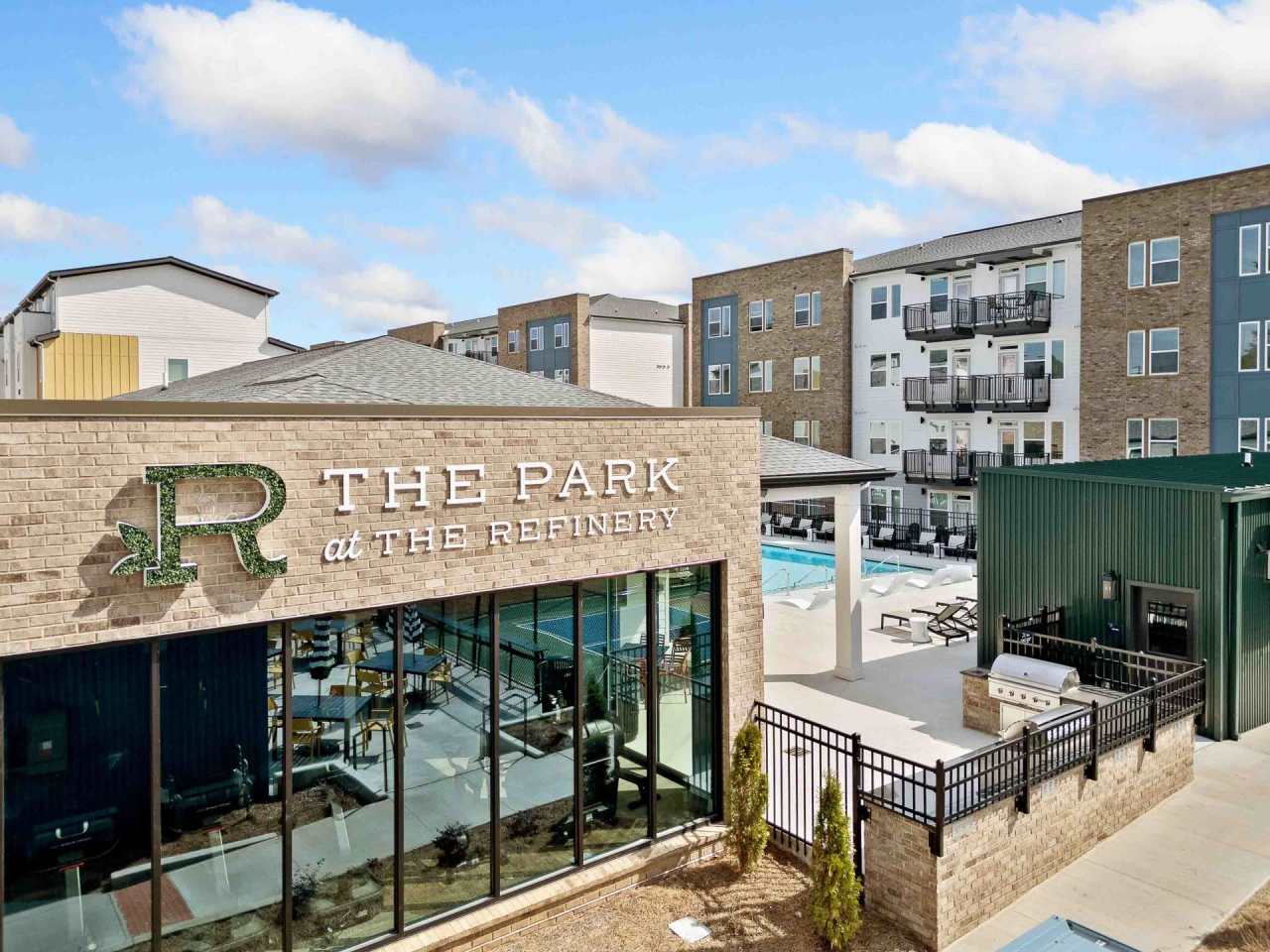 The Refinery at Sugar Hill Apartments and Townhomes.