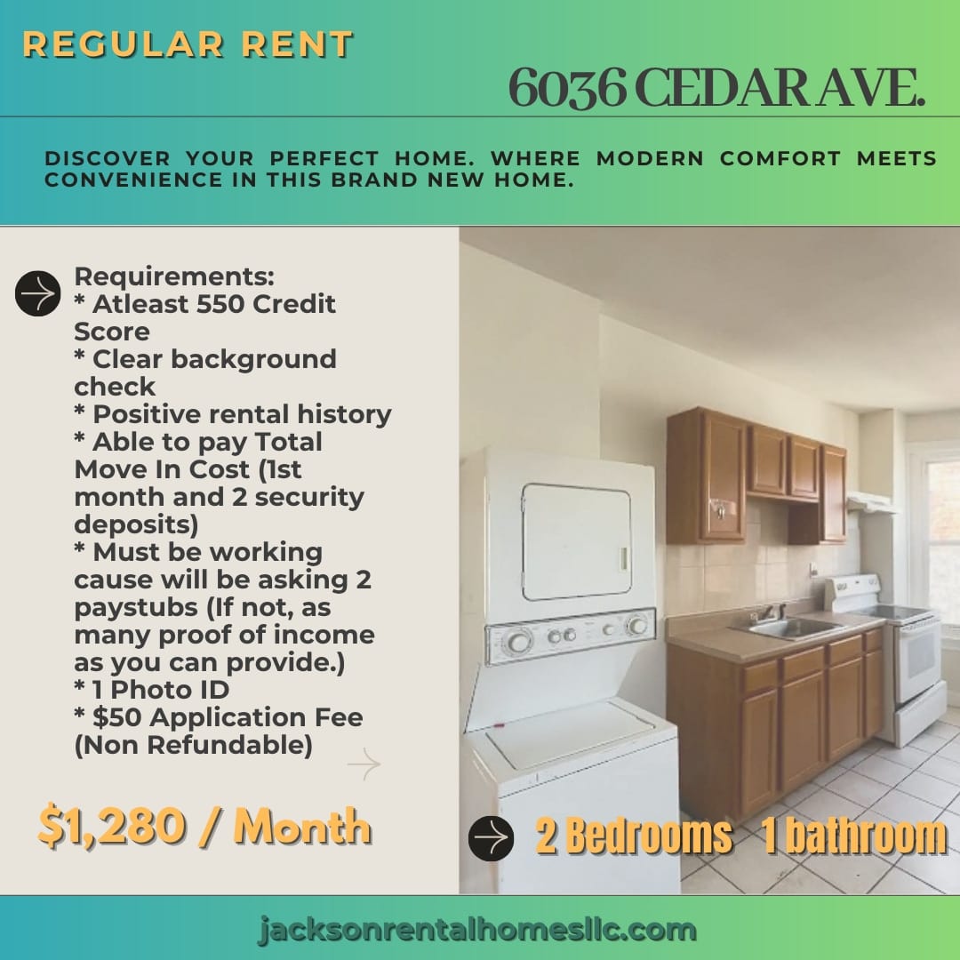 6036 Cedar Avenue - Unit 2