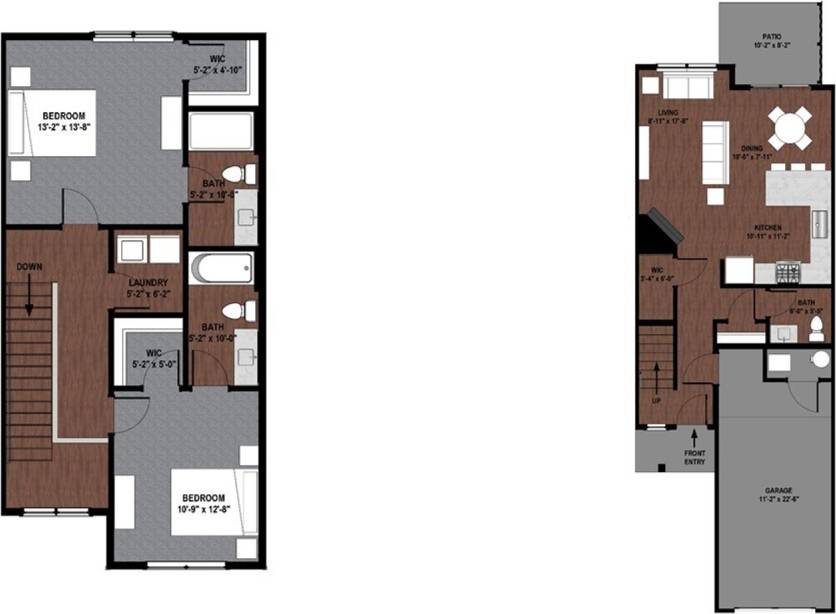 Aster | Two Bedroom Townhome - No basement