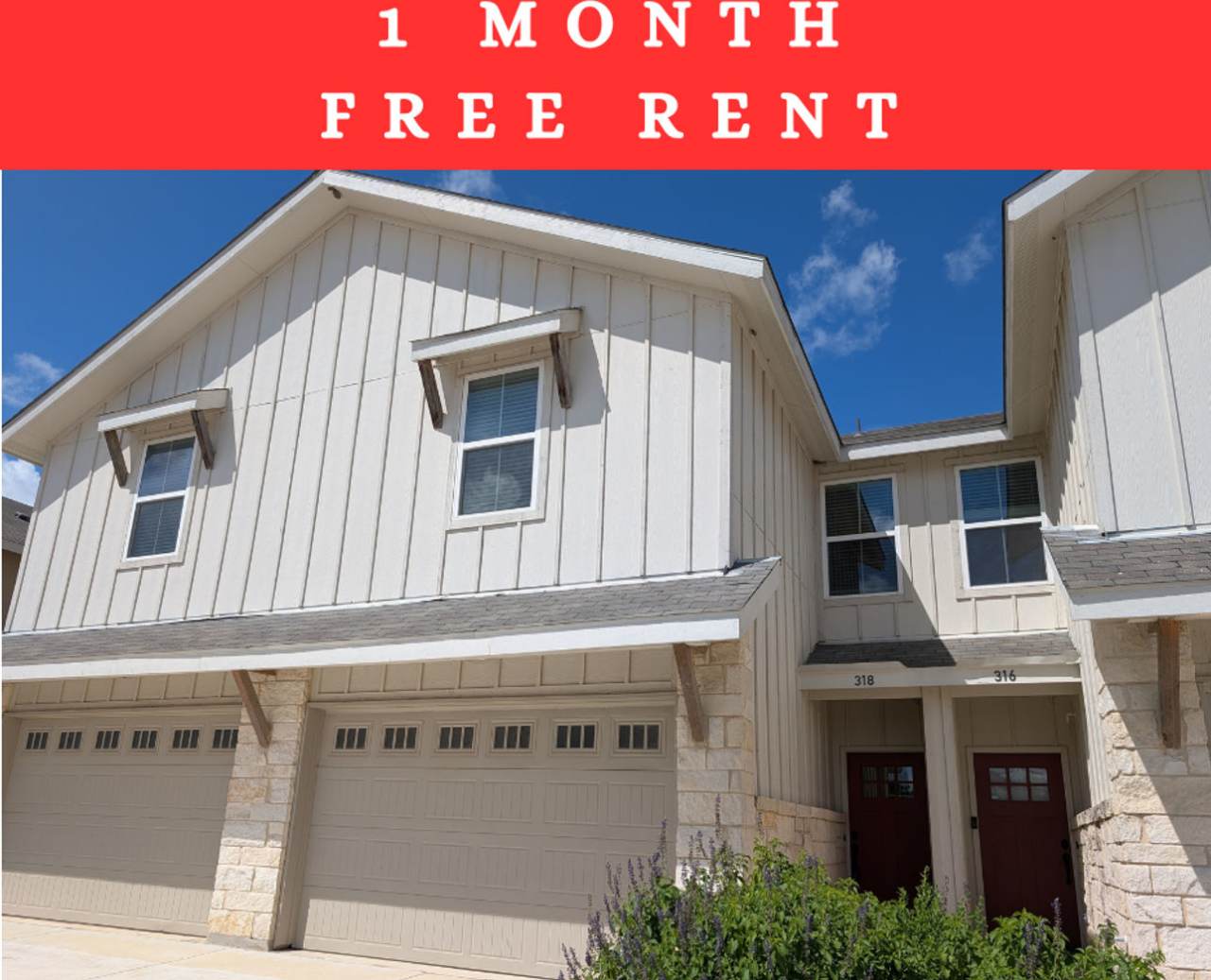 1 MONTH FREE RENT / Close to HWY for Commuters/ Refrigerator/Washer/Dryer Included! Oversized Garage/ NBISD
