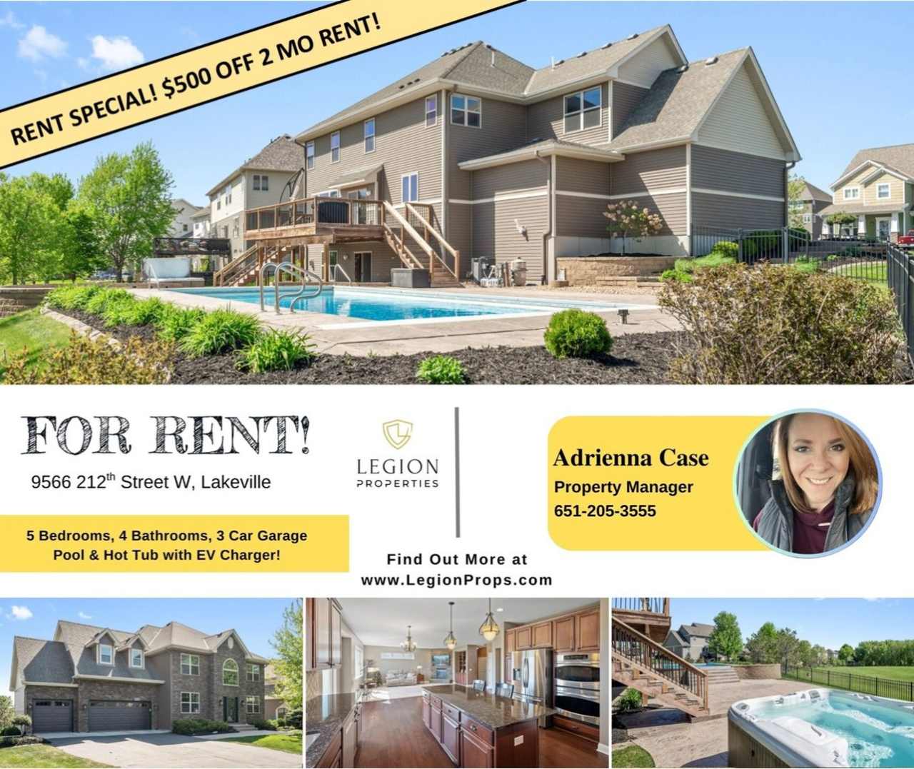 **Rent Special** Luxury Living in Lakeville