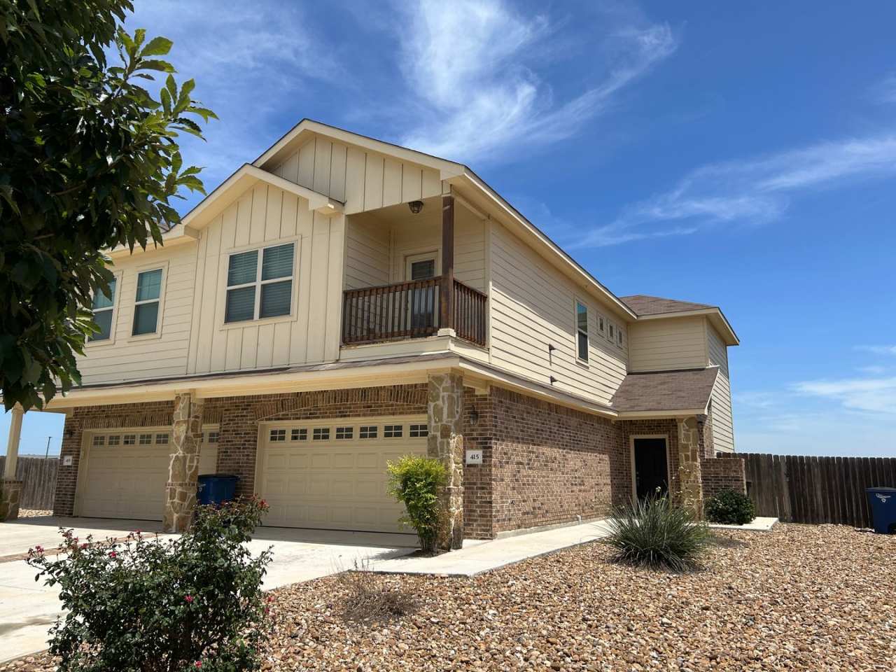 3/2.5/2 with Game Room Loft / Balcony off Primary Bedroom / Fridge Included / Fenced in Yard / CISD