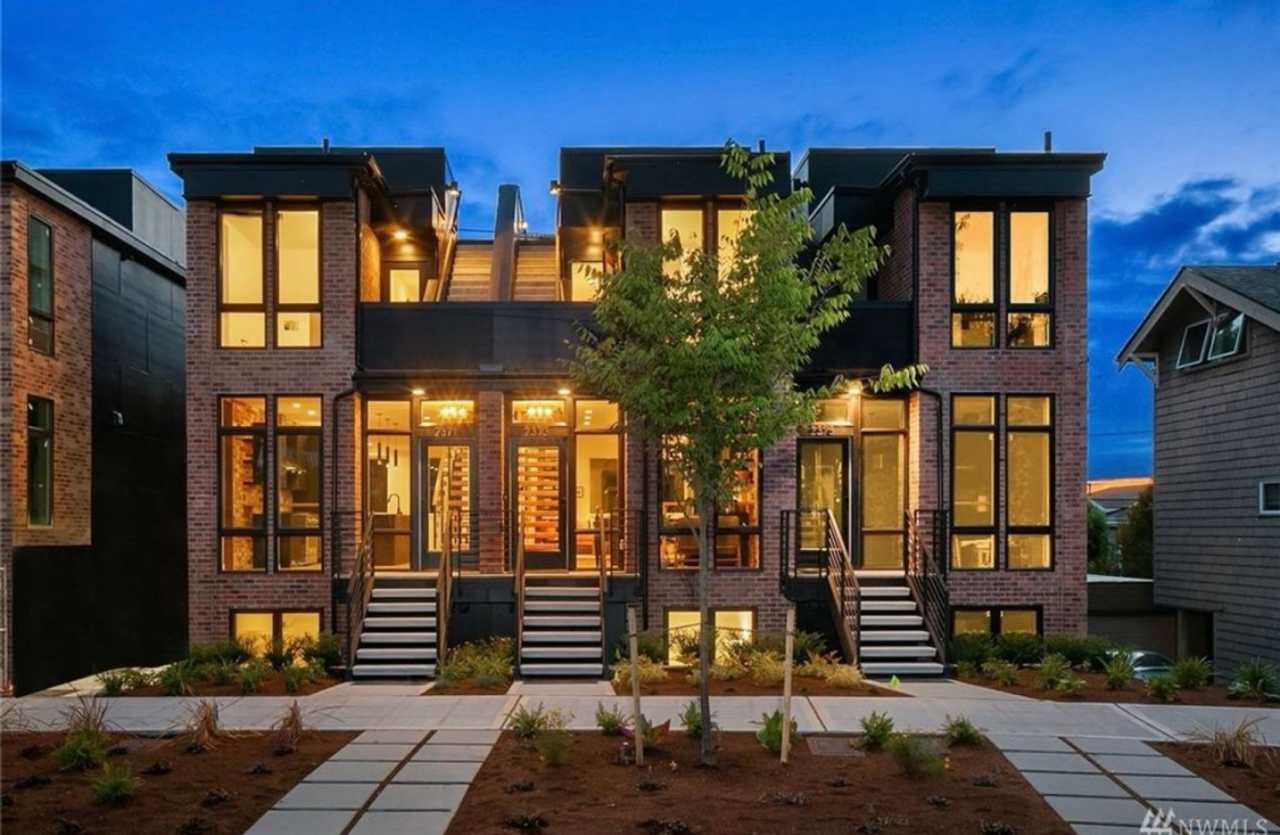 Sophisticated Brooklyn-Inspired Brownstone with Stunning Lake Union Views