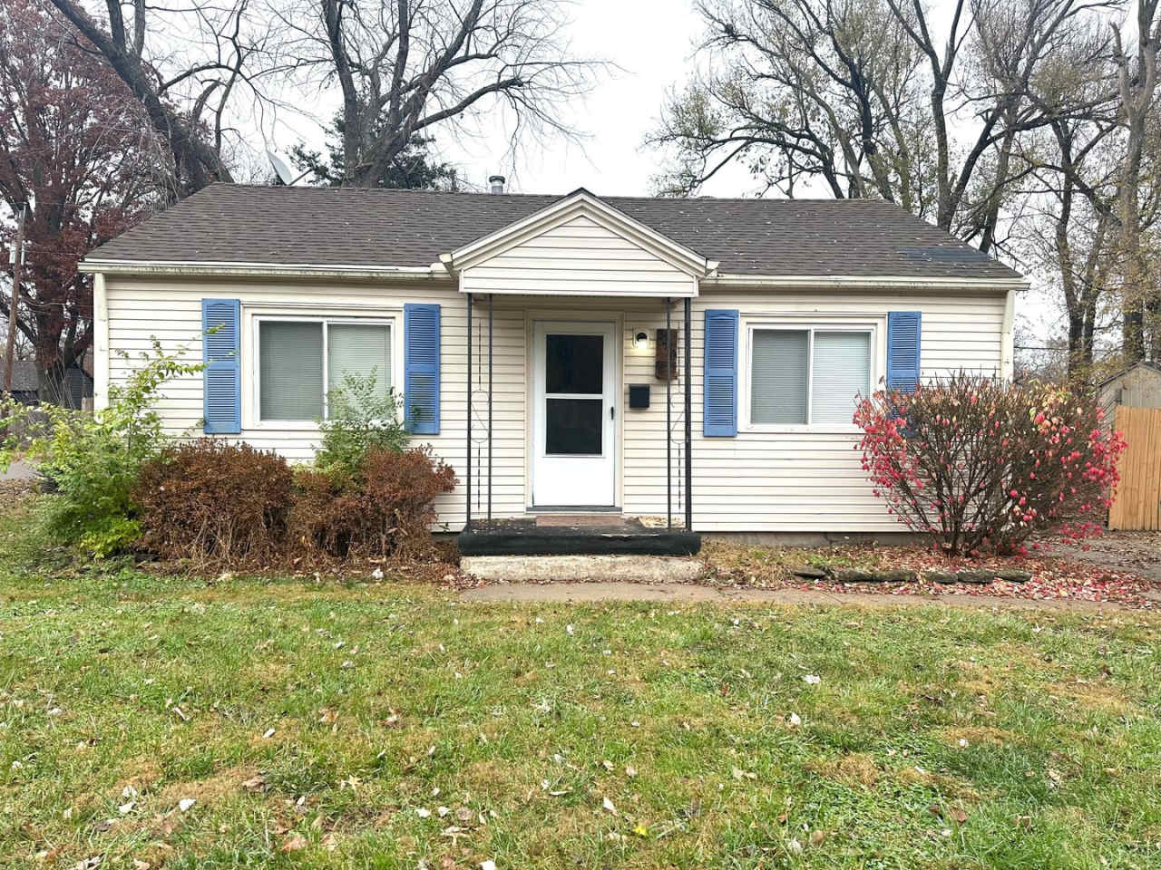 Charming 2 bedroom, 1 bath on a corner lot with large fenced backyard.