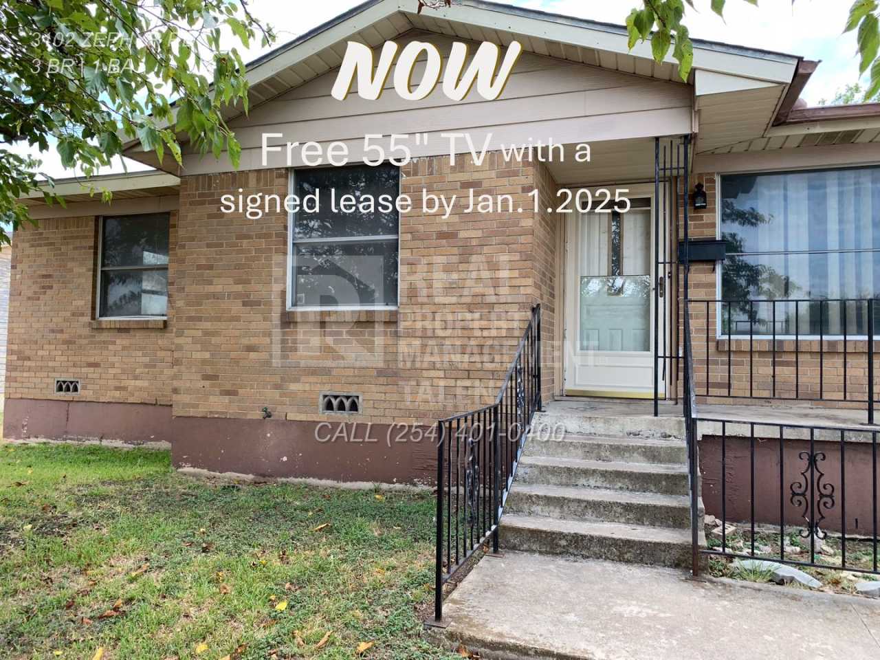 Free 55" TV if you sign a one year lease before January 1 - 3 Bedroom, 2 Bathroom House for Rent in Killeen TX / Killeen ISD