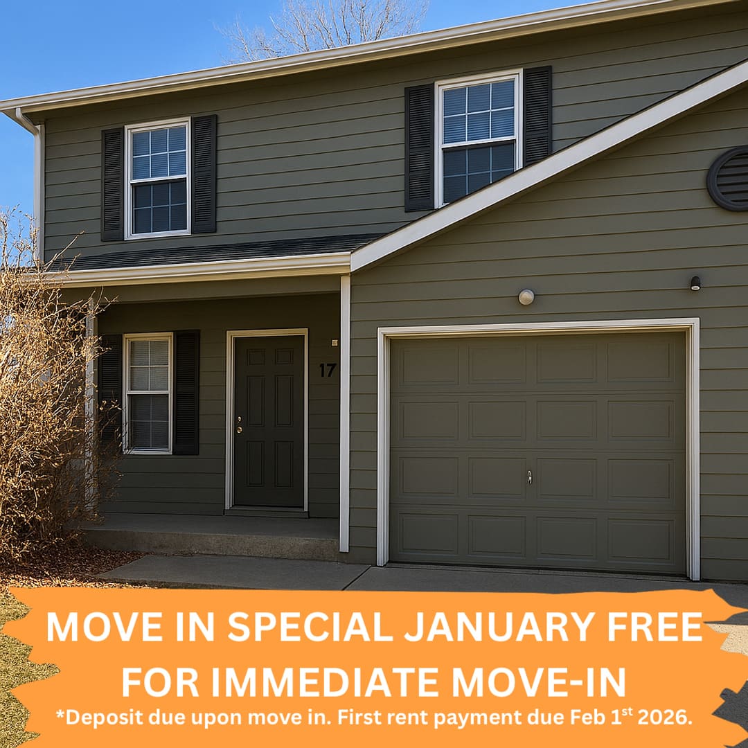 Move-In Special: January Rent FREE with Immediate Move-In!
