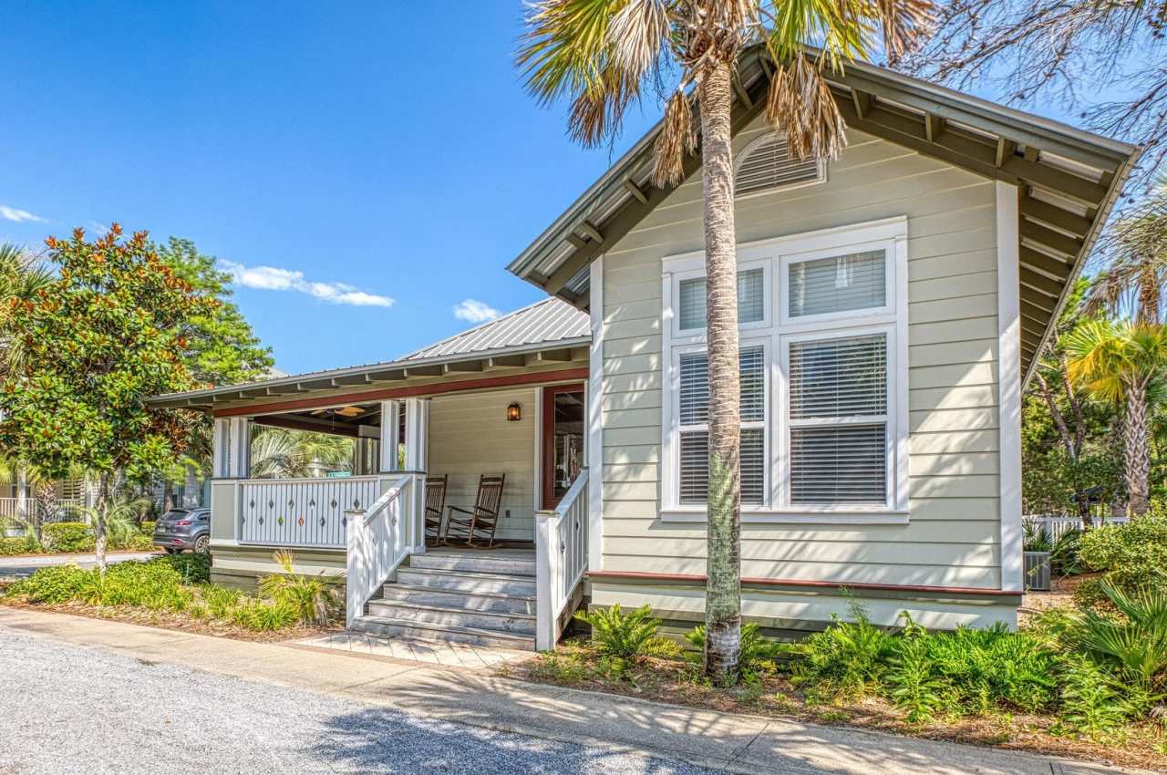 50% off first months rent. Open 3 bedroom retreat with wrap around porch and walking distance to Rosemary and Alys Beach