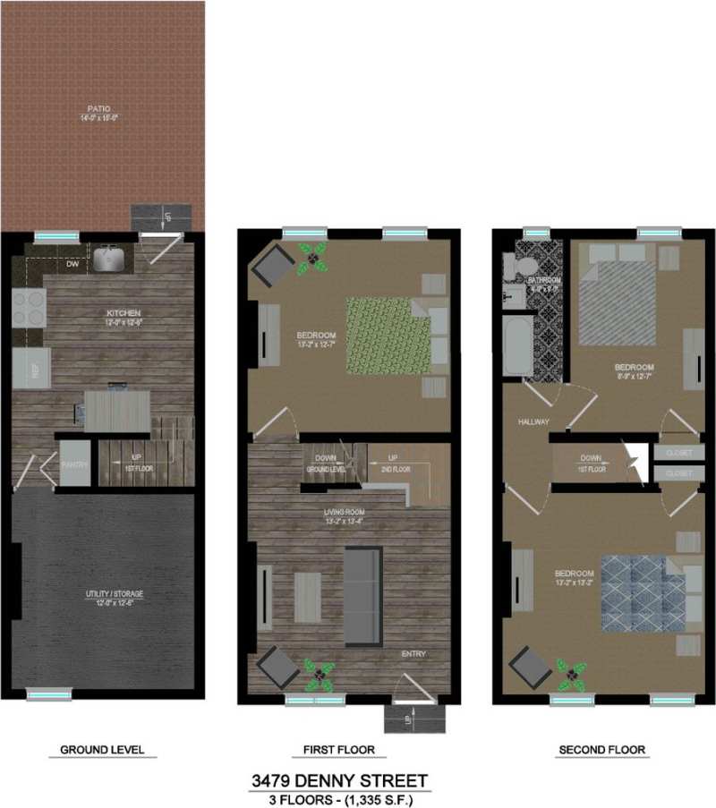 Newly Remodeled 2 bedroom/office in Lawrenceville