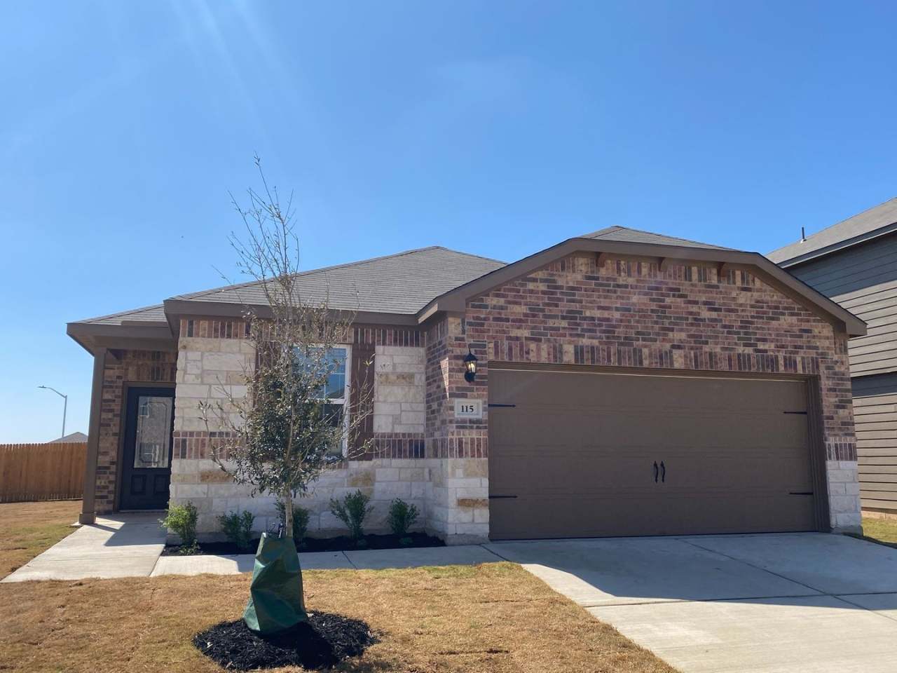 The newly built 4 bedroom and 2 bath home for rent in Liberty Hill, Corner Lot, a few mins drive to downtown