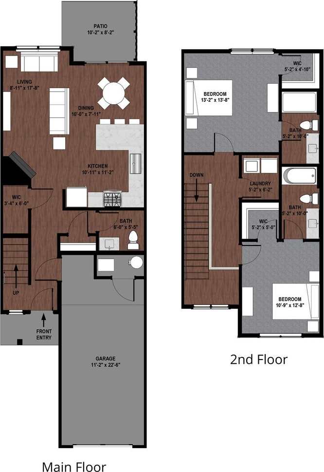 The Cedar | Two Bedroom - (no basement)