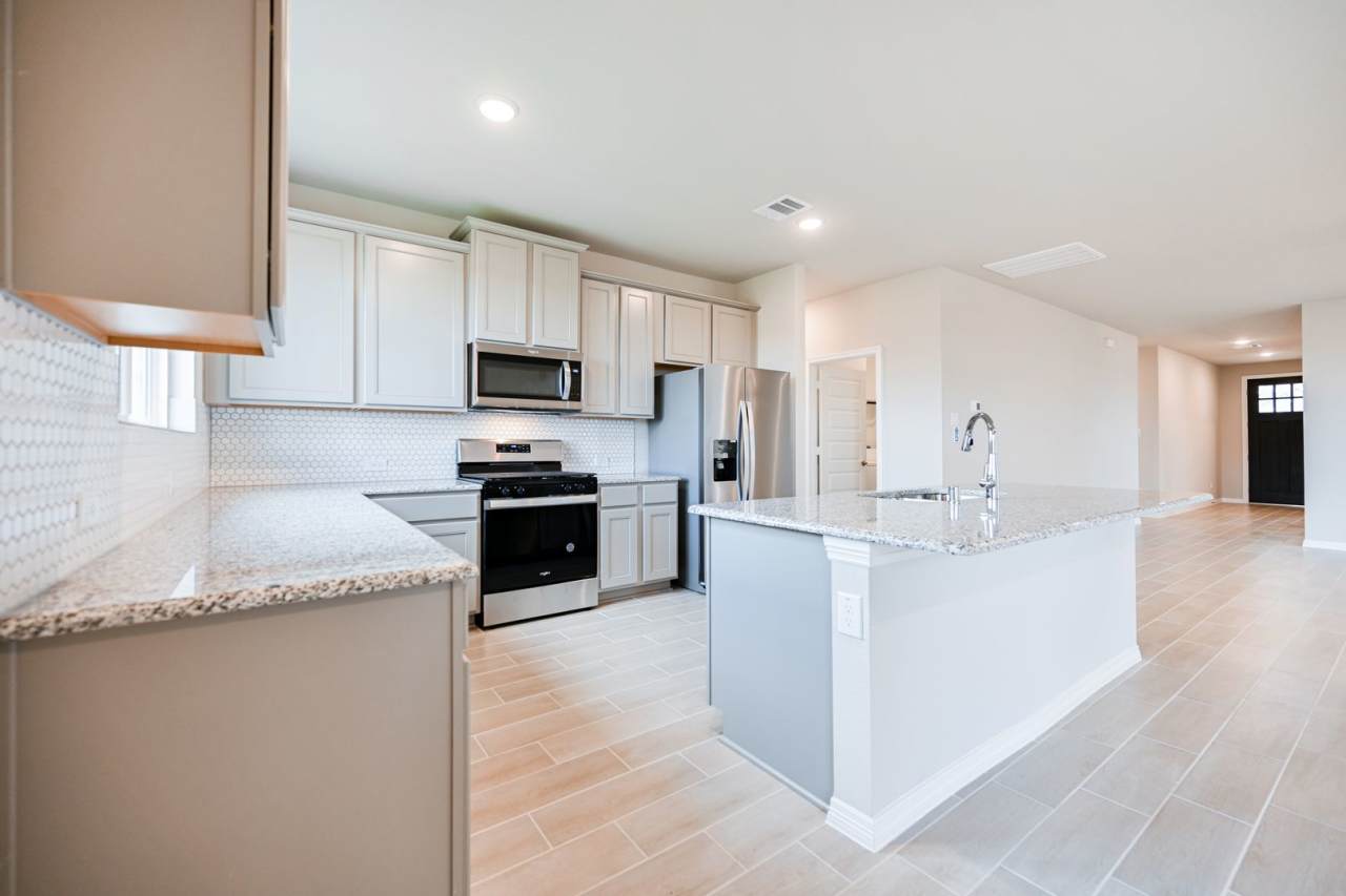 Brand new, contemporary 1-story home. FRIDGE, WASHER and DRYER are included