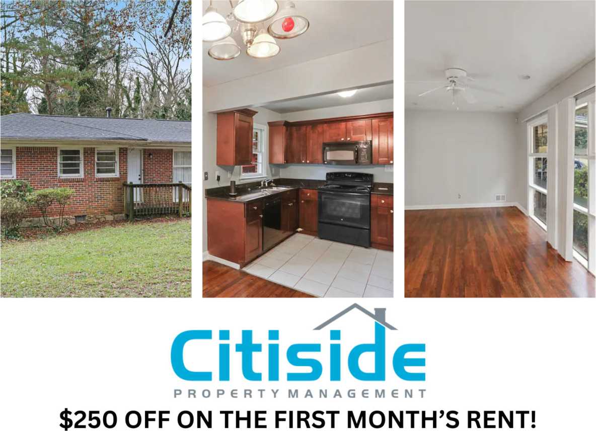 3-bedroom, 1.5-bath in Decatur! ***$250 OFF ON THE FIRST MONTH’S RENT!***