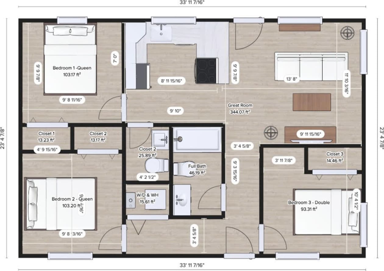 Awesome Renovation - Perfect UofA Location - Modern 3 BR 2 BA - A/C