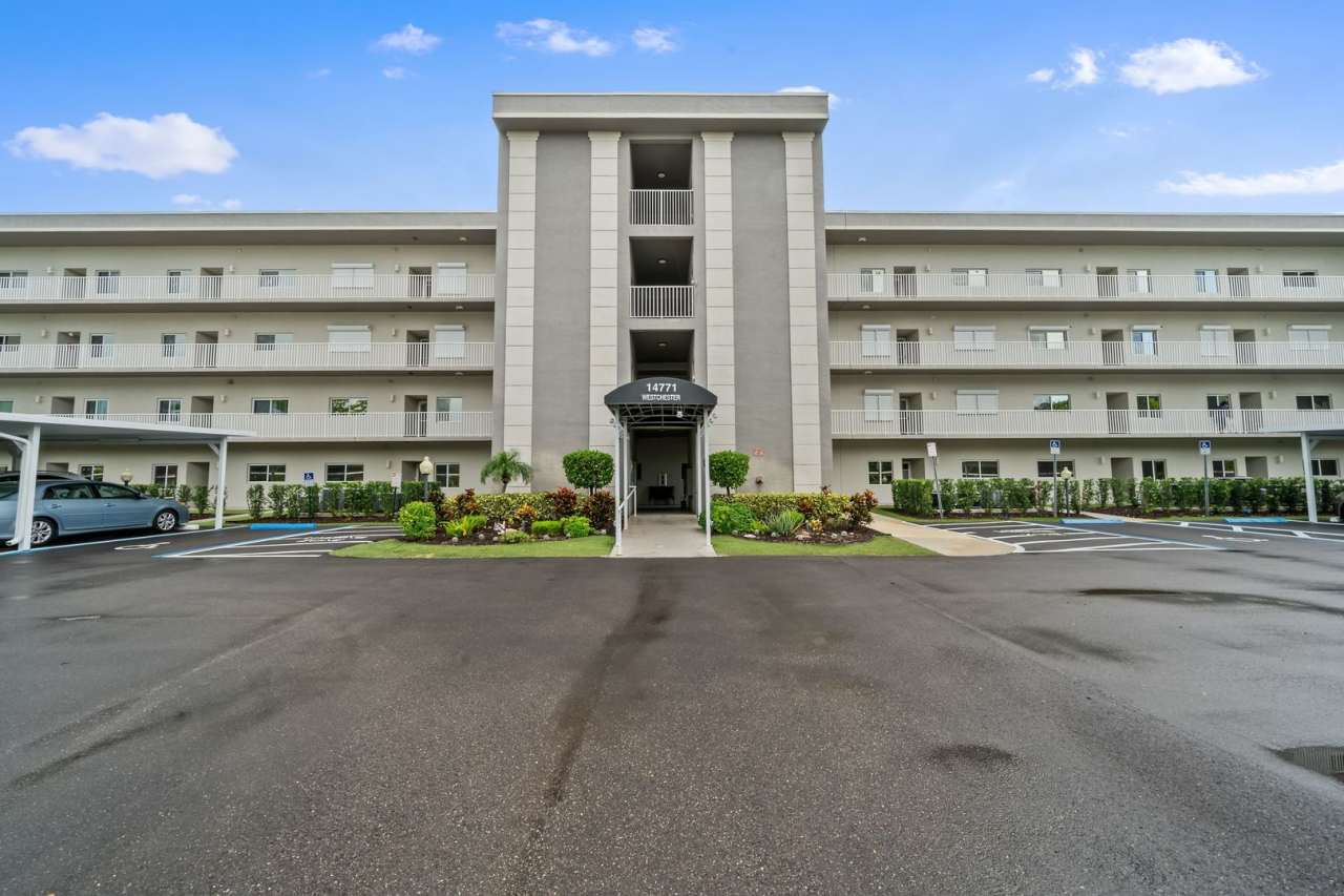 first-floor unit featuring a 2 bedroom, 2 bath fully furnished