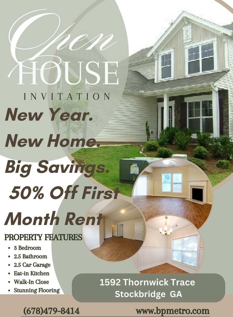 New Year. New Home. Big Savings. 50% OFF Your First Month’s Rent