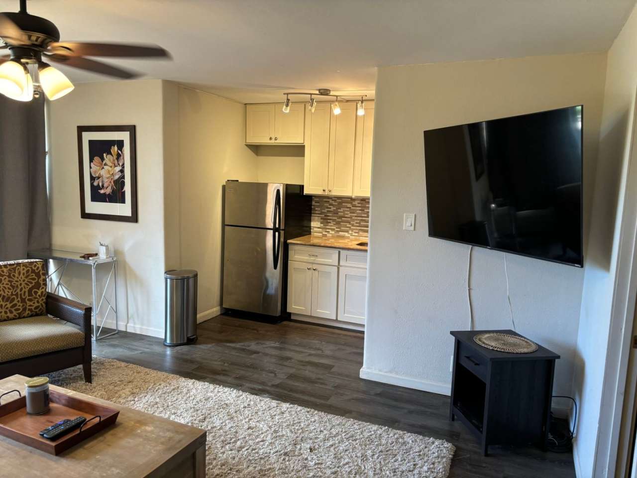 AVAILABLE NOW. Electric included. Furnished 2 bedroom/1 bath condo