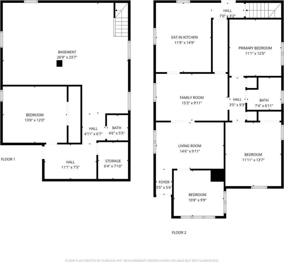 Large 4 Bedroom 1.5 Bathroom Apartment