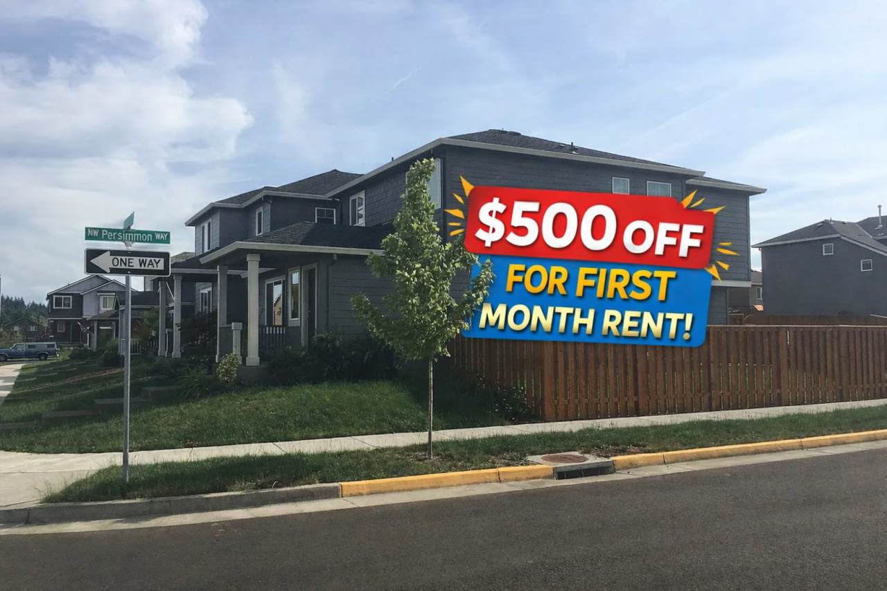 $500 off for first month rent