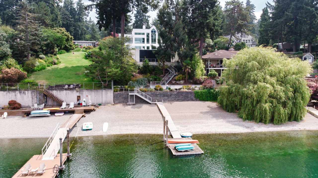 One of a kind private estate on Gravelly Lake in Lakewood