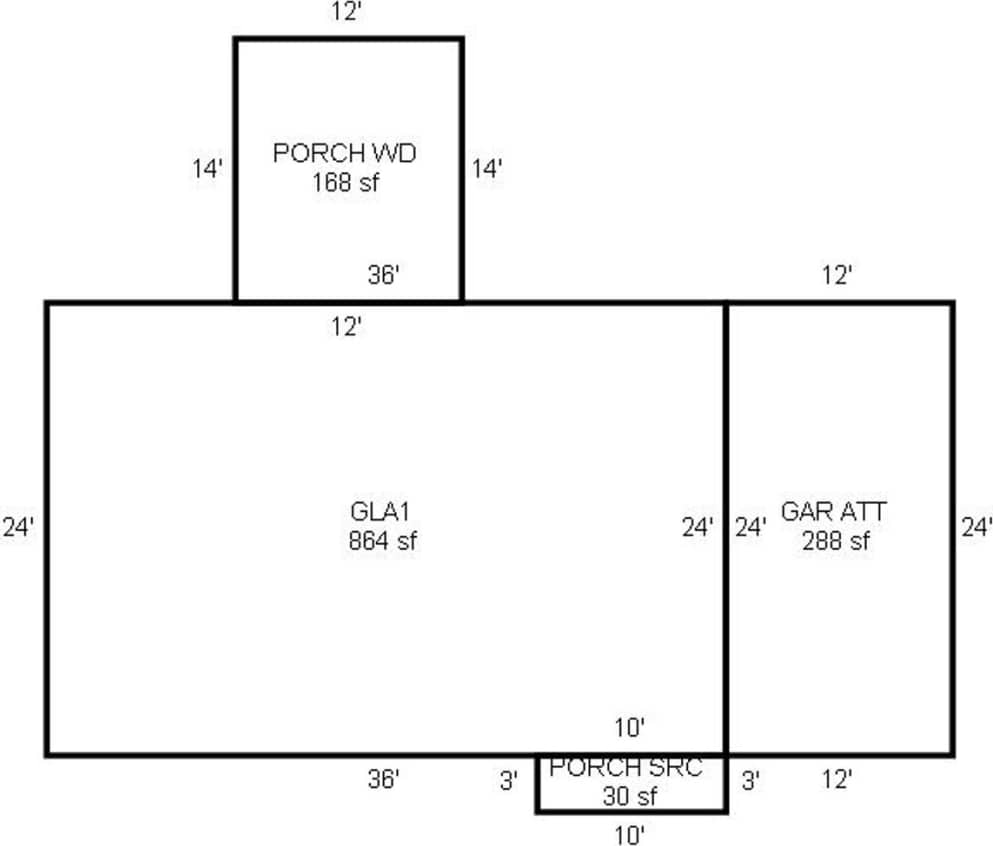 2 Bedroom 1 Bath Home.