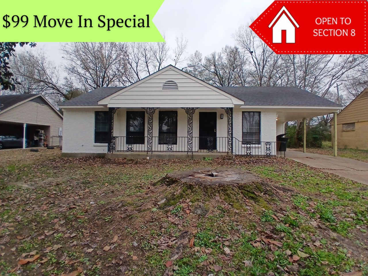 Stunning 3 bedroom 1.5 bath home - Open To Section 8