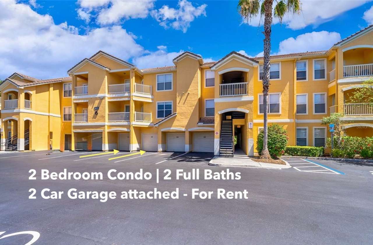 2 Bedroom Unfurnished Condo with 2 Car Garage Condo For Rent in Orlando