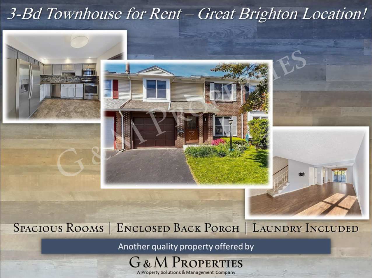 3-Bd Townhome in Brighton - Close to Everything!