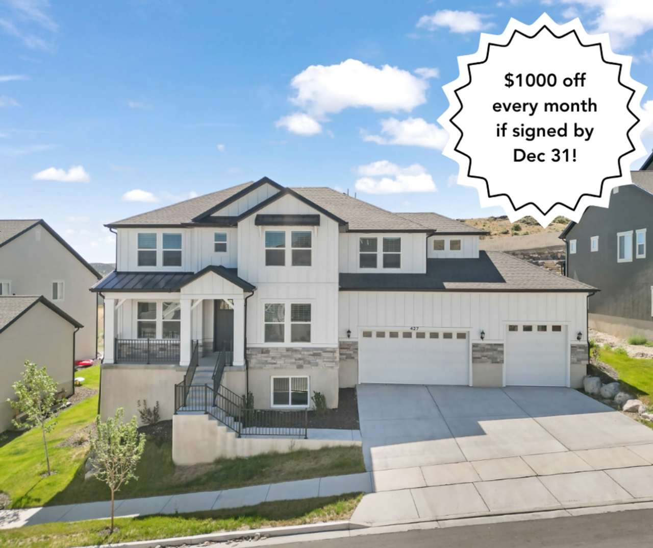 Pet-Friendly Upgraded 4-Bedroom Home with 3 Car Garage.