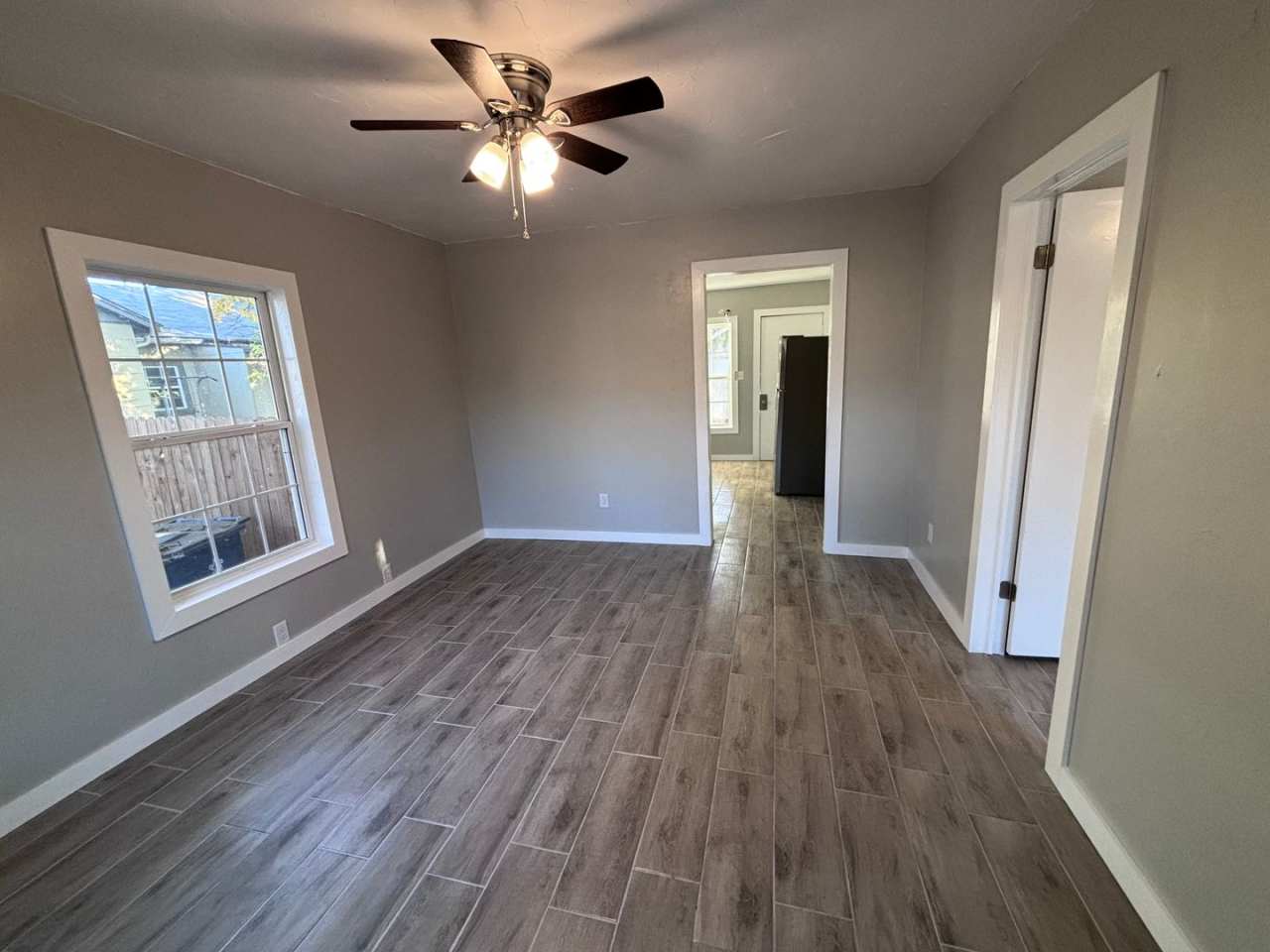 Remodeled 2 bedroom, 1 bathroom house with fenced yard and garage