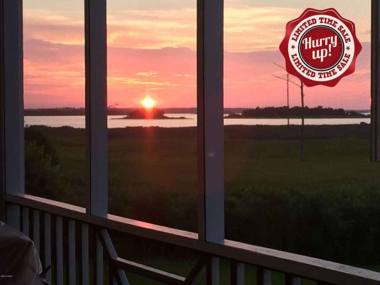 RENT SPECIAL! Sunset Heaven! Hard to Find Turtle Cay River Front 3rd floor unit! Elevator access, 3rd floor unit, Panoramic River Front, Marsh views.