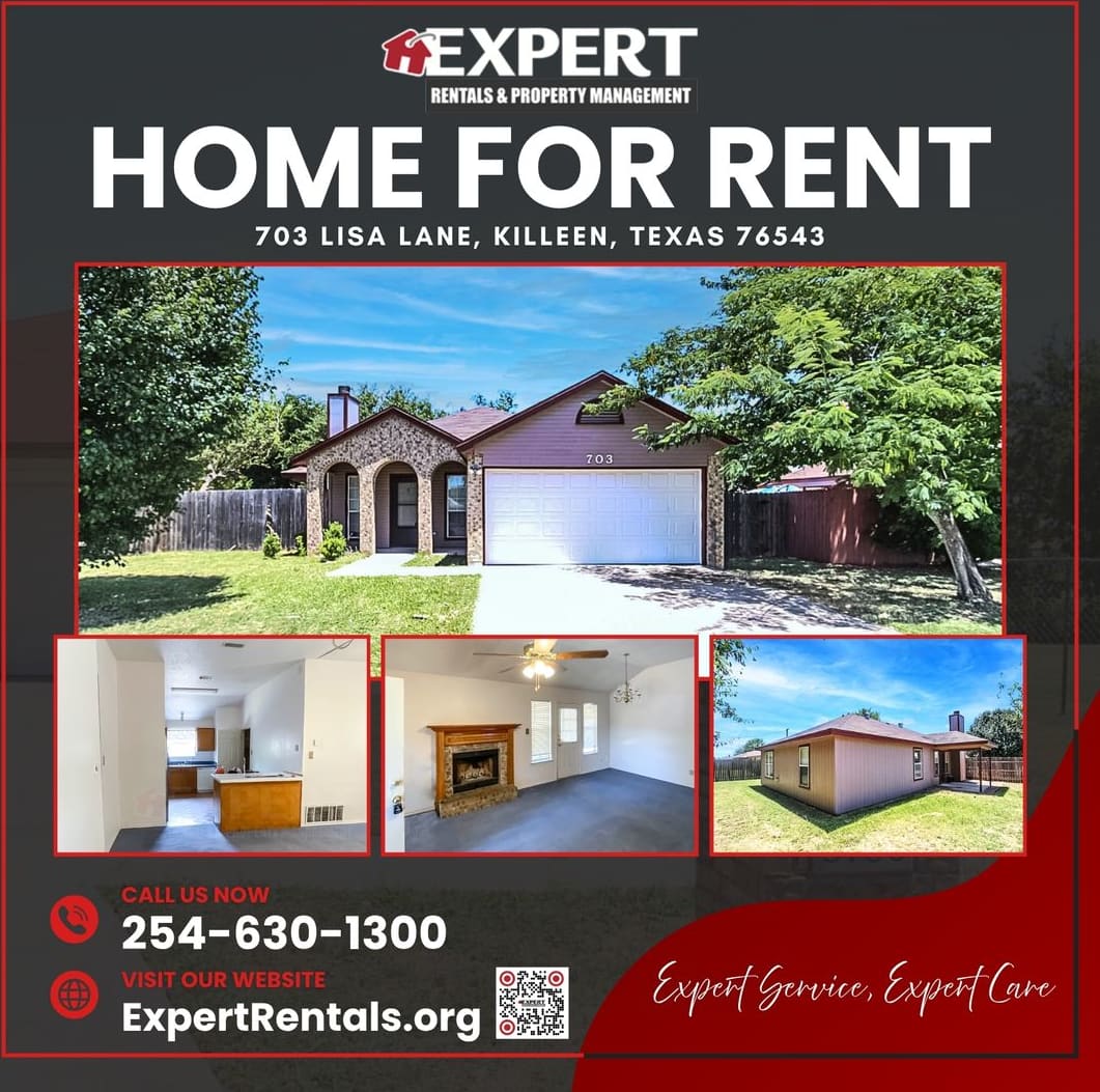 3-Bedroom Home Located in Killeen