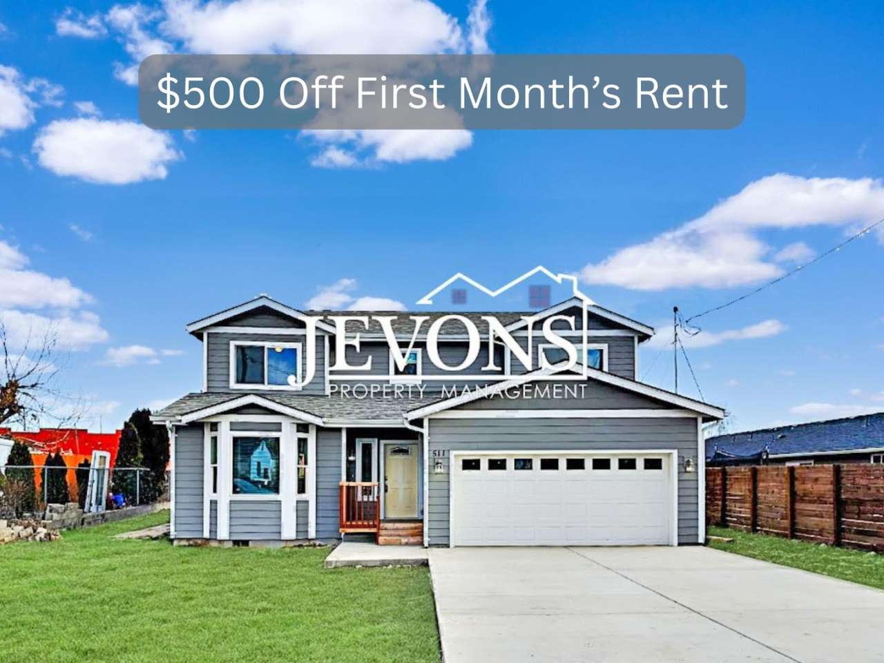 $500 Off on the First Month!! Enchanting 2020-built single-family home in Yakima