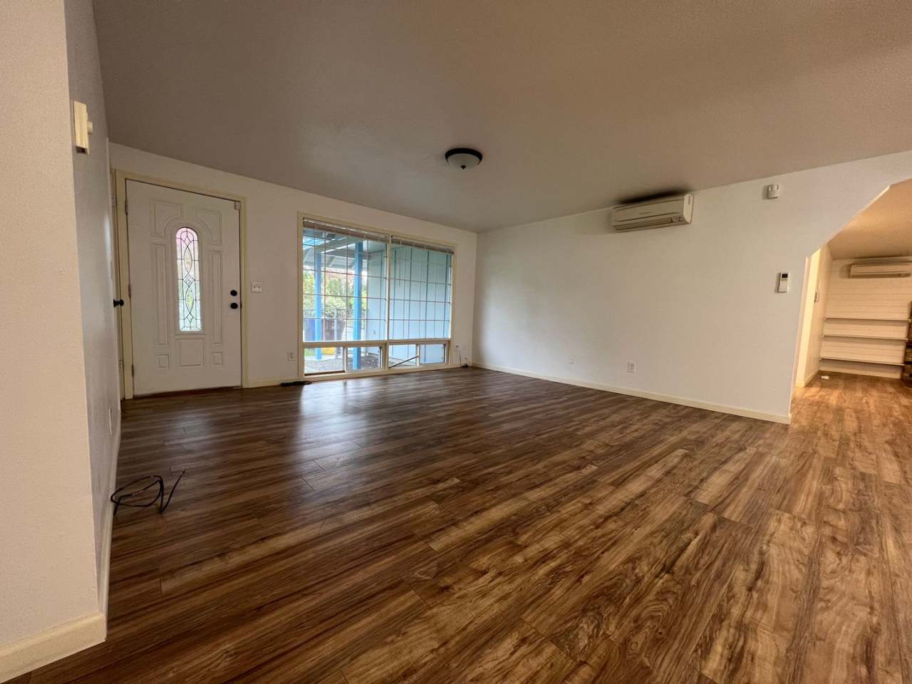 3 bedroom 1.5 bath home with two car garage, and fenced in back yard!