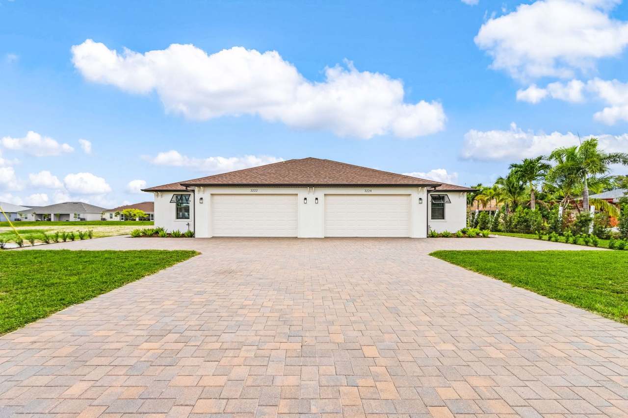 Stunning Brand New Construction Duplex with Canal View