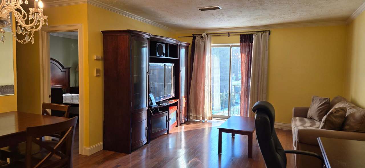 Walk-in closet, private balcony, central AC, and in-unit LAUNDRY!