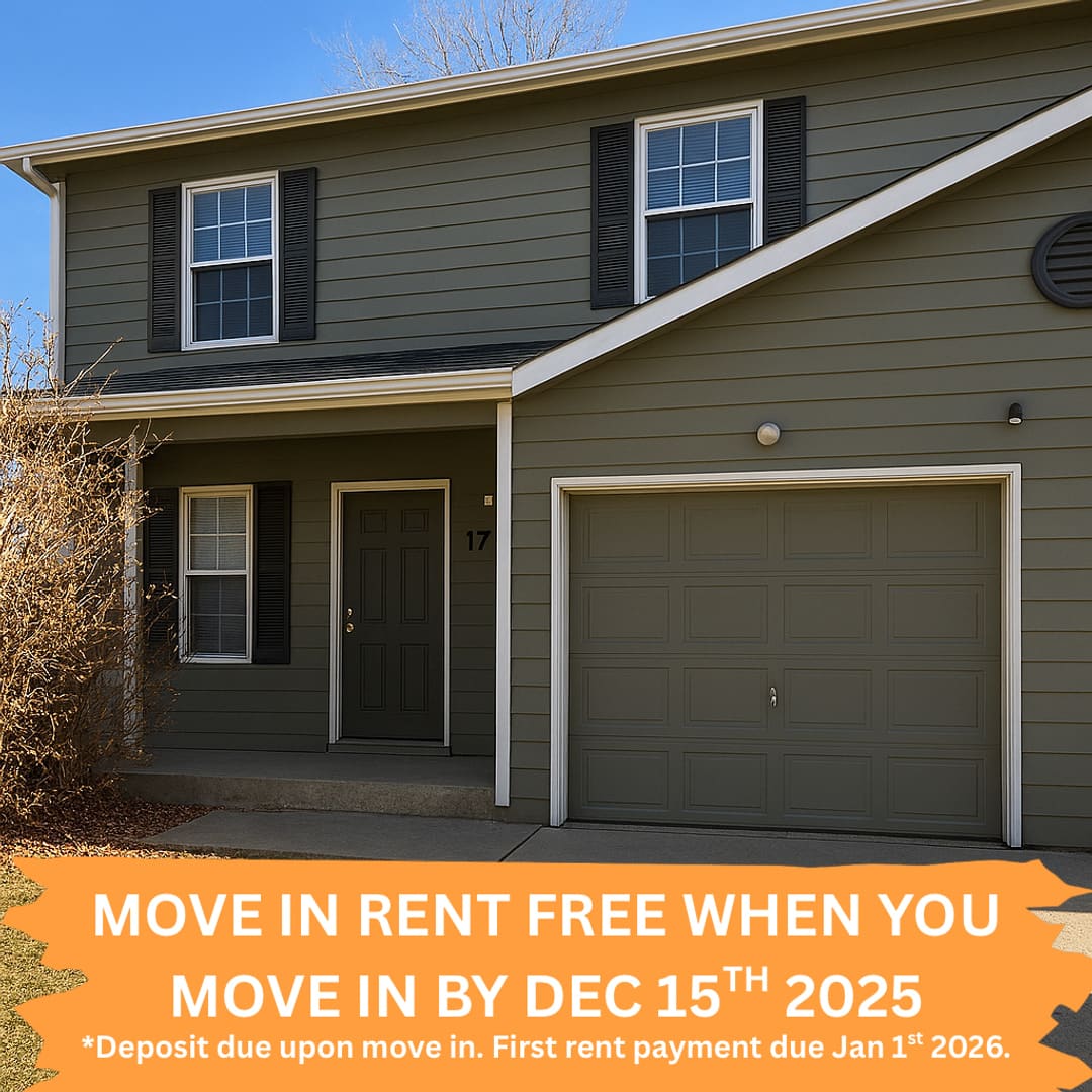 Move In Special - Get December Free When You Move In By 12/15!