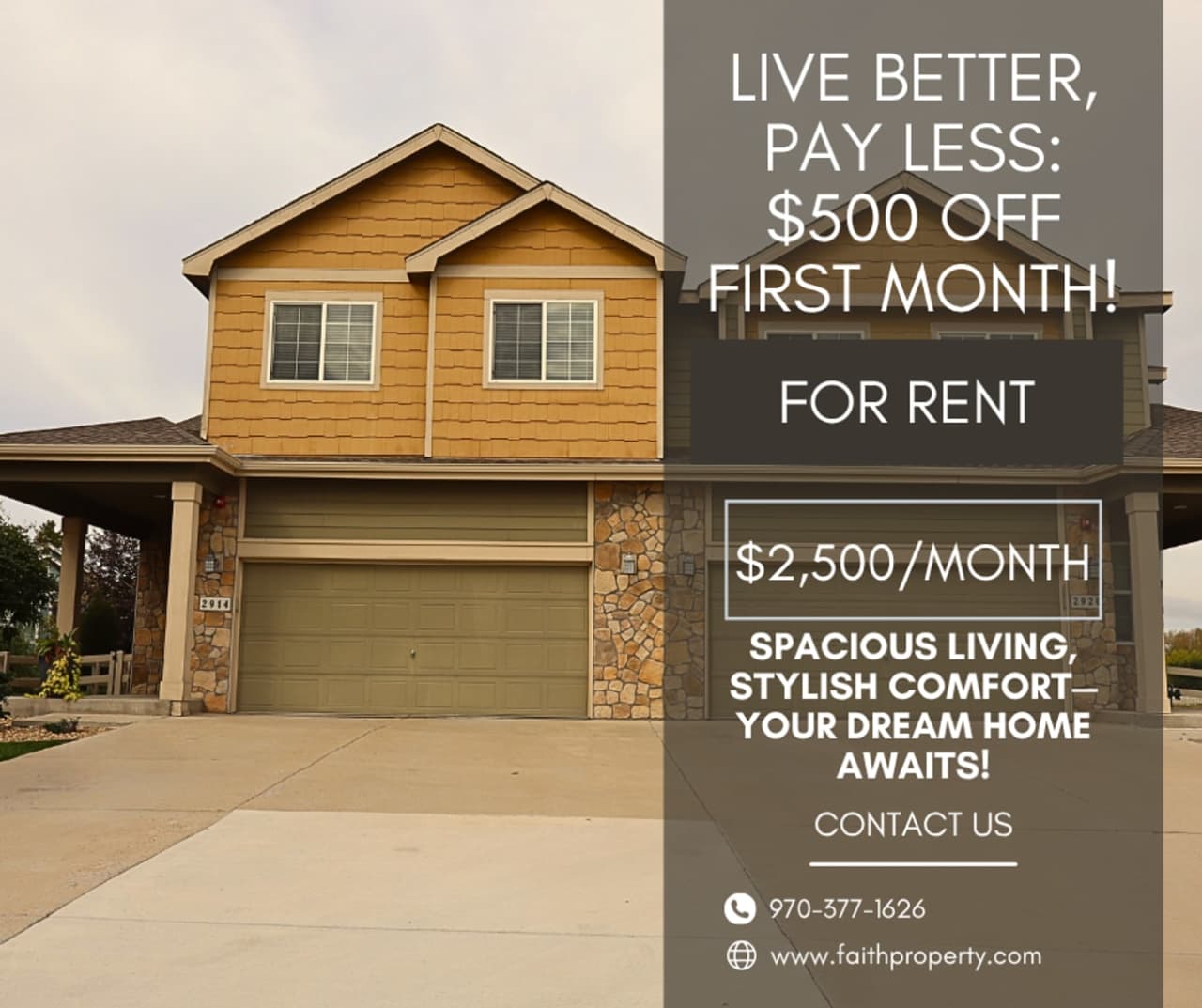 $500 Off First Month Of Rent! Modern 3BR Townhome with Fenced Yard  Garage