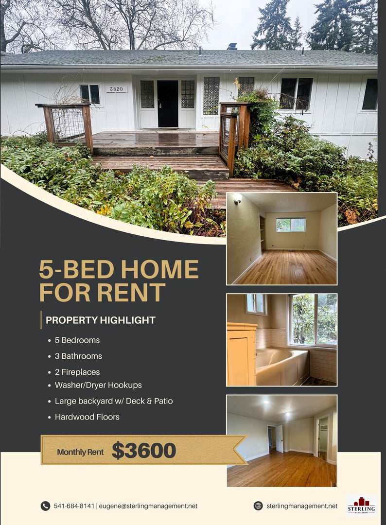 5-Bed, 3-Bath in South Eugene