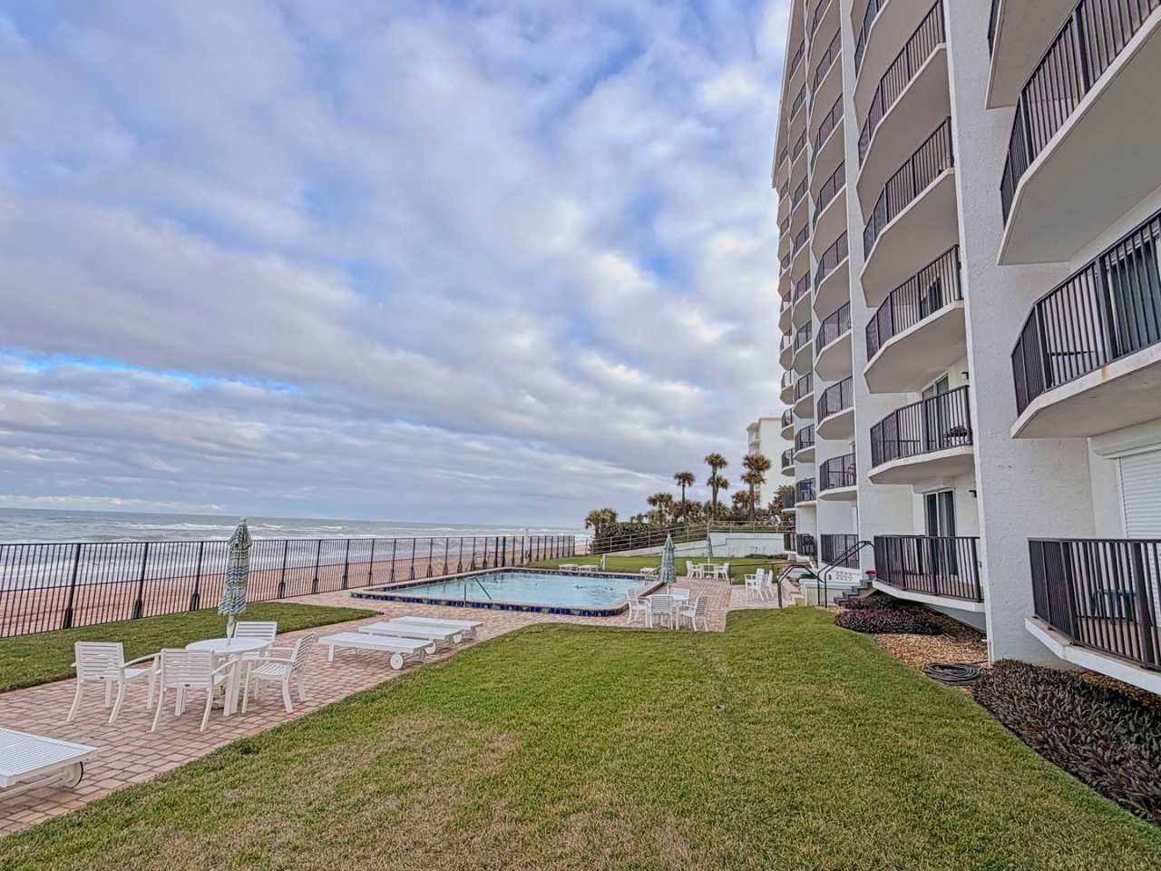 Spectacular Ocean front ground floor unit , just steps away from water and sand