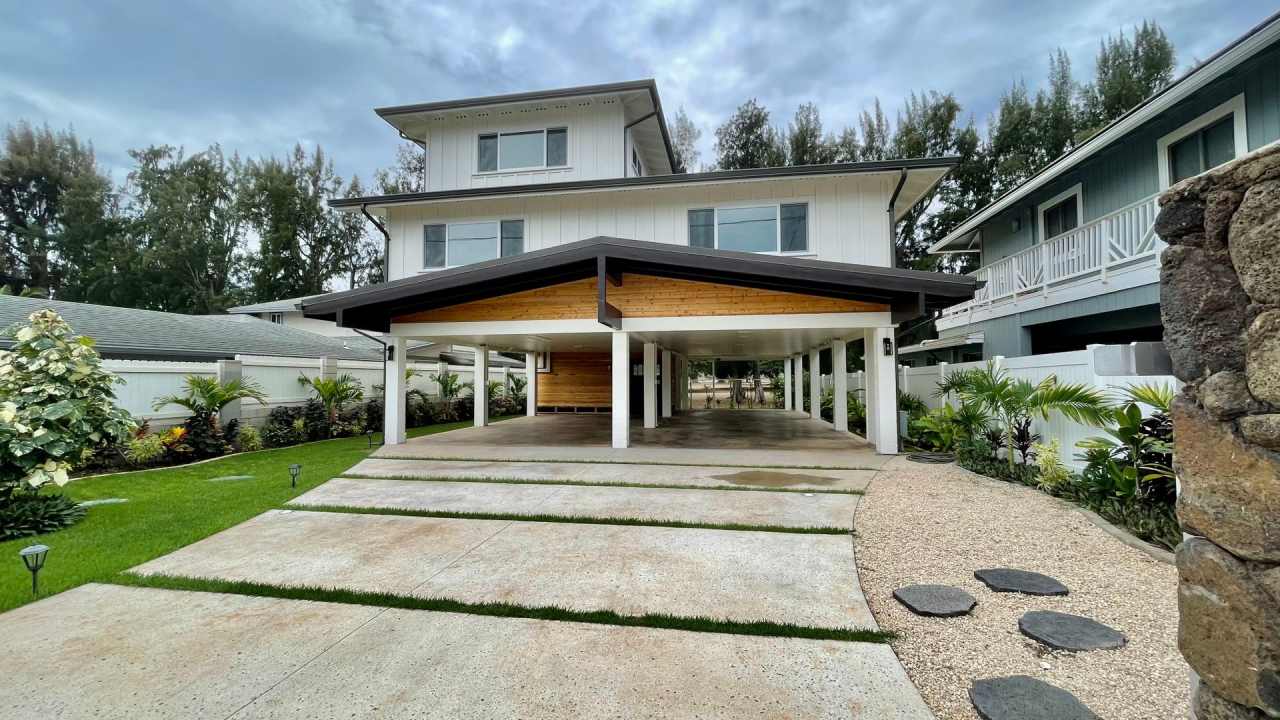 FULLY FURNISHED, STUNNING, BRAND NEW CONSTRUCTION, Haleiwa Home for Rent! BEACH VIEWS!