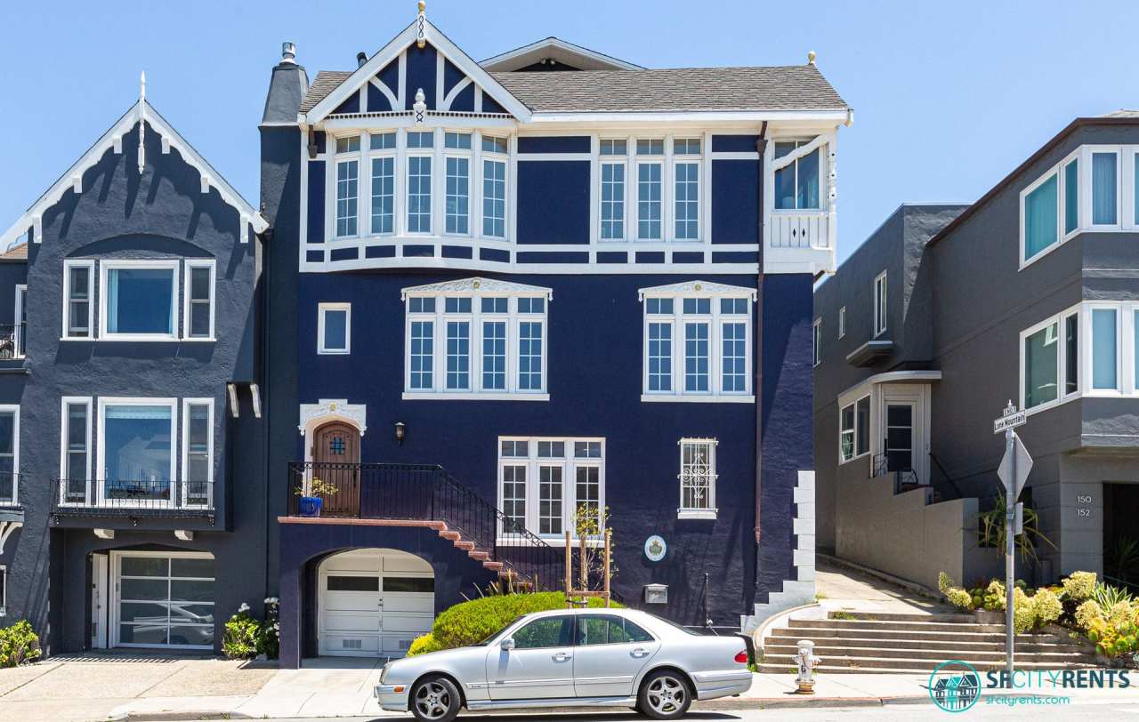 Lone Mountain: Bright Junior 1 Bed w/ Sleeping Alcove  Shared Laundry near GG Park