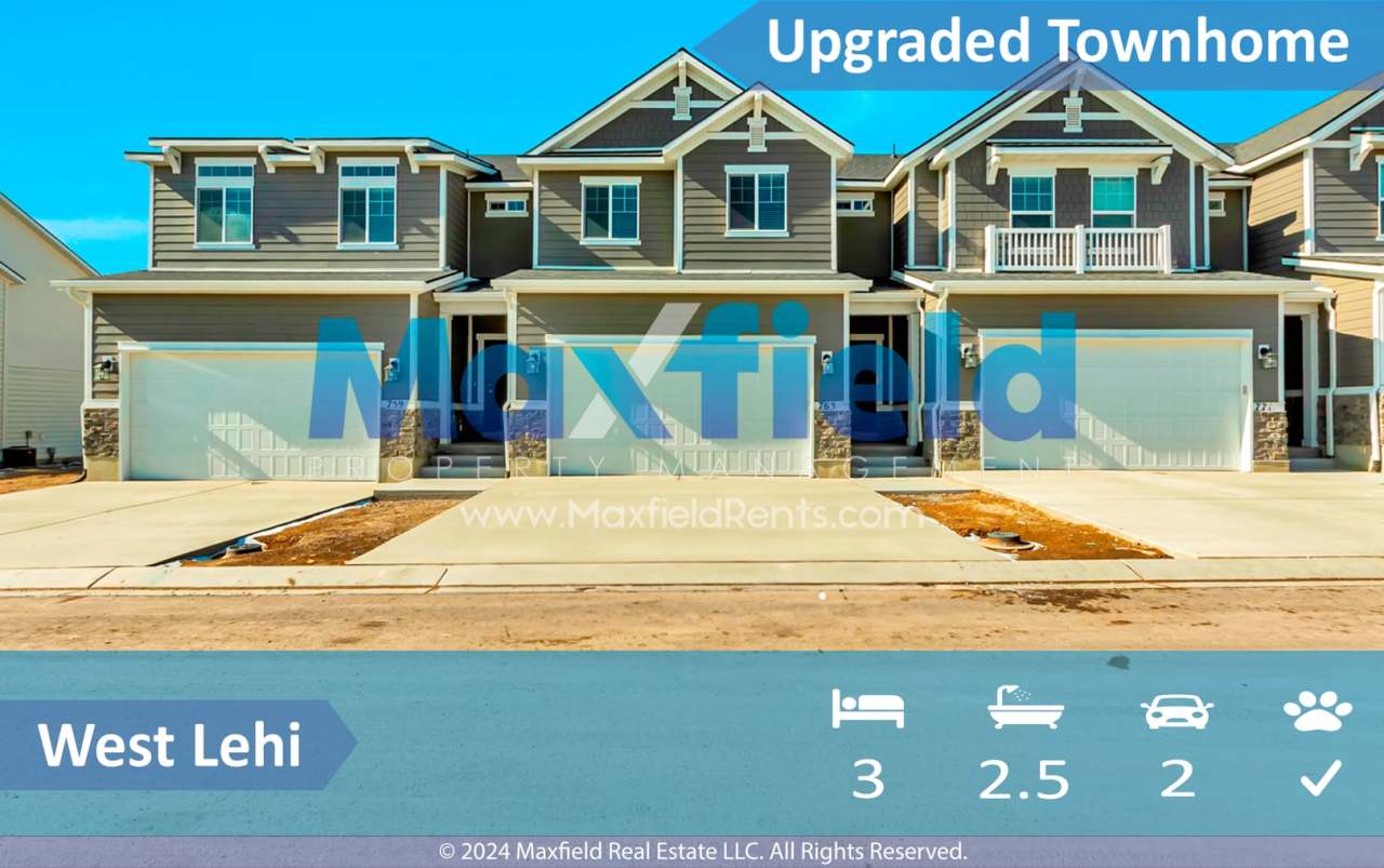 Like new - 3BD 2BA 2 GAR townhome West Lehi