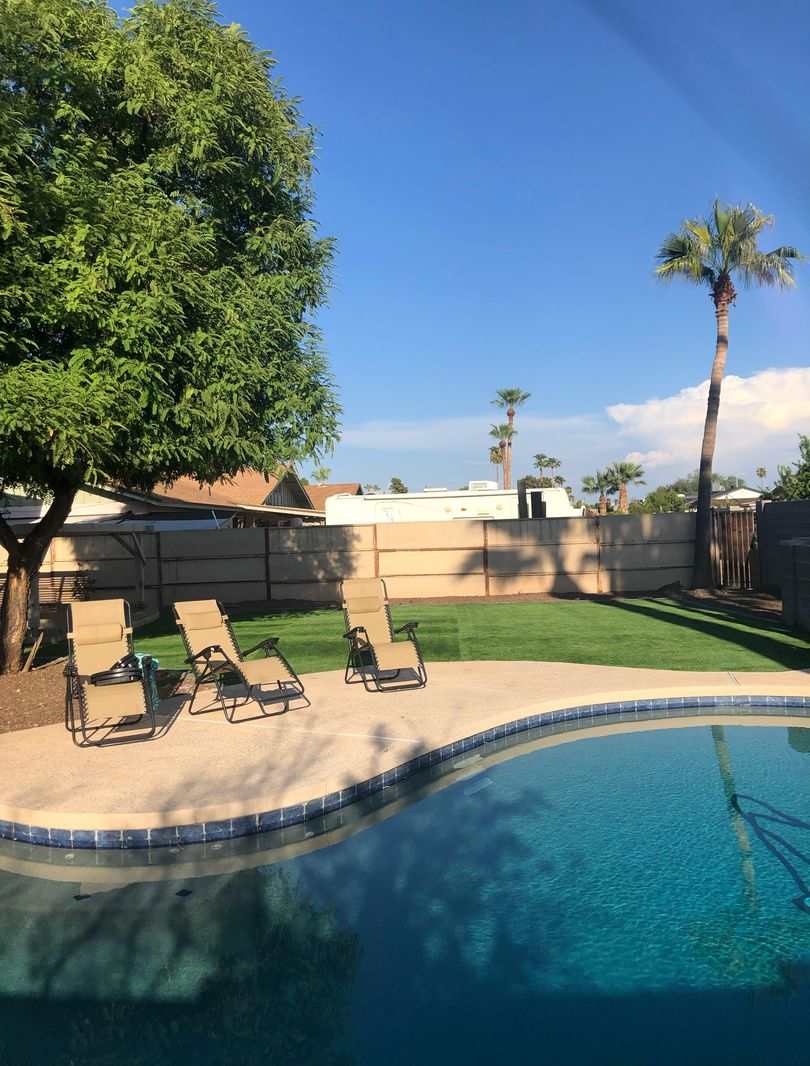 4-Bedroom Tempe Home with Private Pool, Turf Yard  Garage Near ASU
