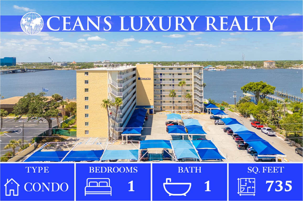 Fully Furnished 1BR/1BA Condo – Riverfront Pool, Ocean Views, Steps to the Beach