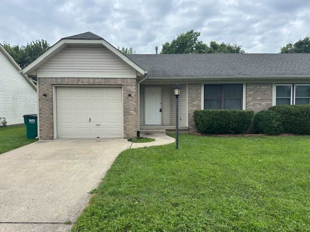 Now Showing this 2 BR, 1 1/2 BA duplex located at 2160 Galaxy Dr., Franklin, IN