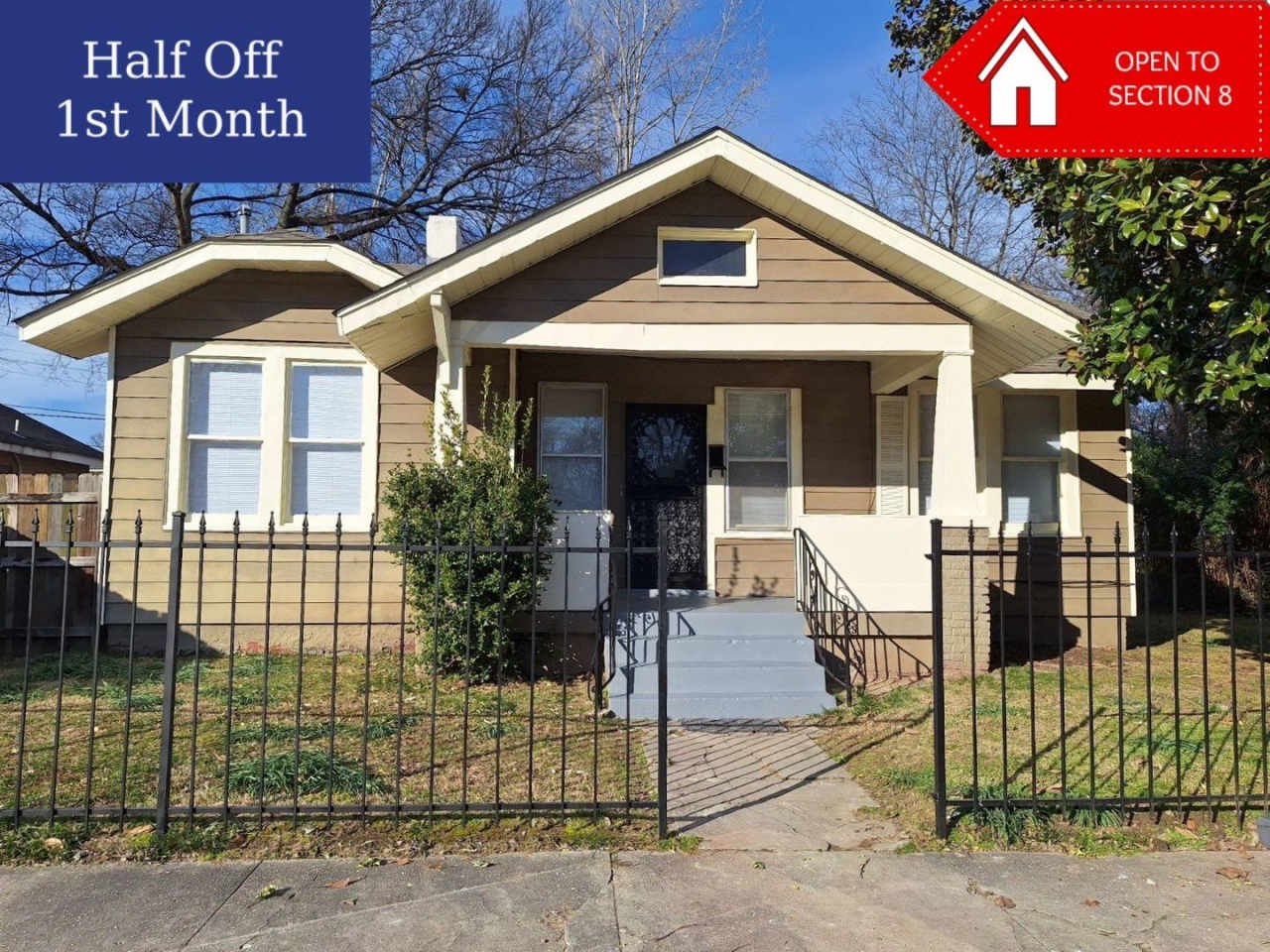 Newly Renovated 3 Bedroom 1 Bath | Open to Section 8 | Midtown - 1/2 OFF The First Month's Rent