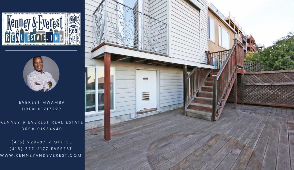 Spacious three-story 4BR/3BA single family home in Bernal Heights, Deck, View,W/D,Storage(637 Peralta Avenue)