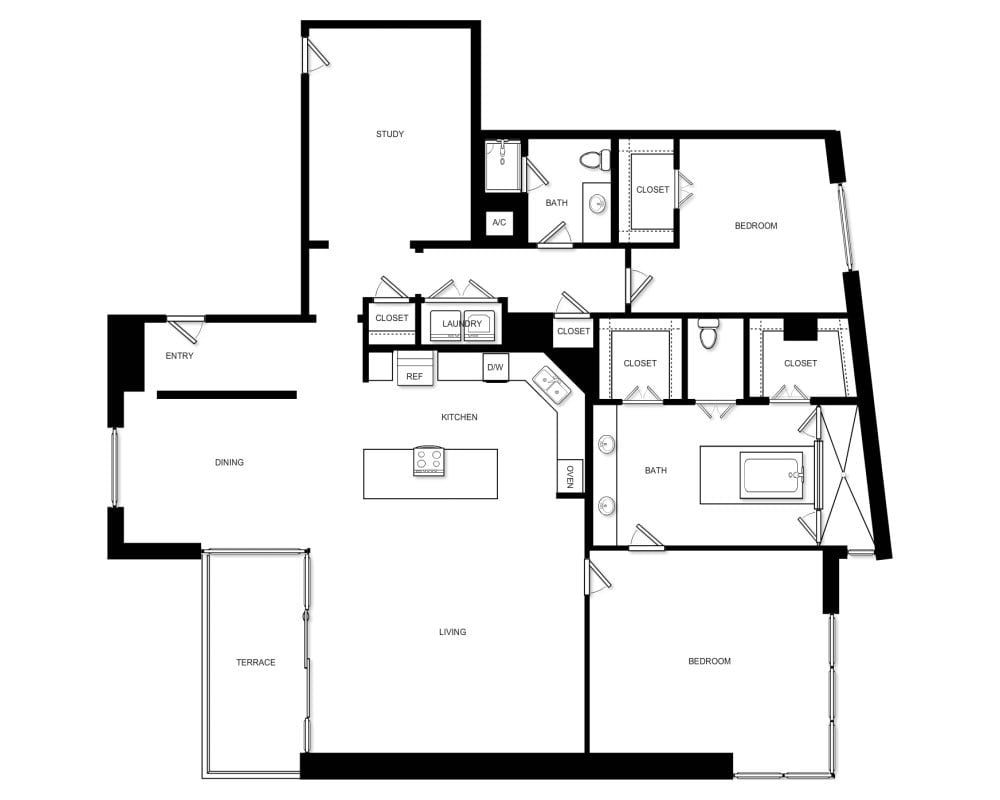 1900 Mckinney Unit Two Bedroom M