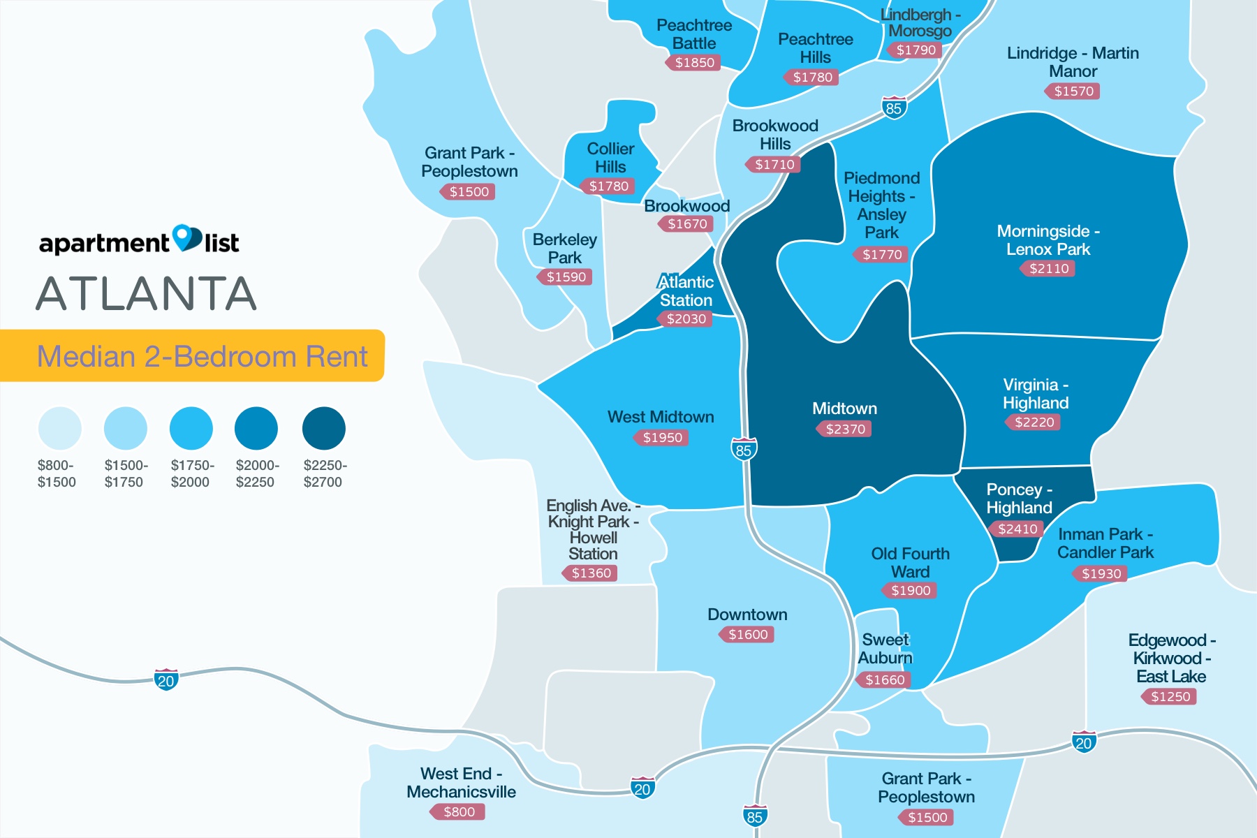 100 Best Apartments For Rent in Atlanta starting at 440!